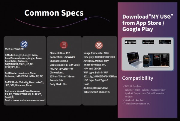 Kapesní ultrazvuk C10TX Pro